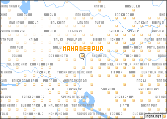 map of Mahādebpur