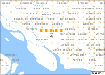 map of Mahādebpur
