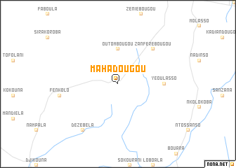 map of Mahadougou