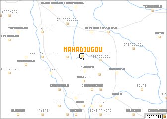 map of Mahadougou