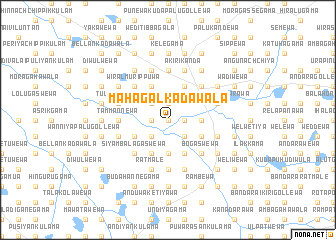 map of Mahagalkadawala