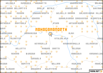 map of Mahagama North