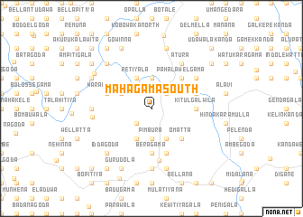 map of Mahagama South