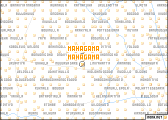 map of Mahagama