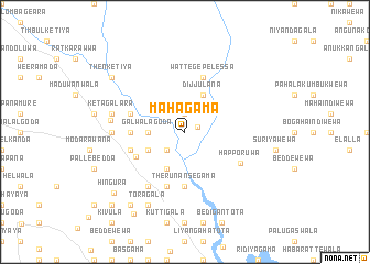 map of Mahagama