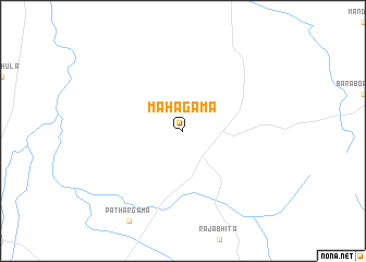 map of Mahāgama