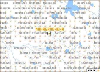 map of Maha Ganewewa