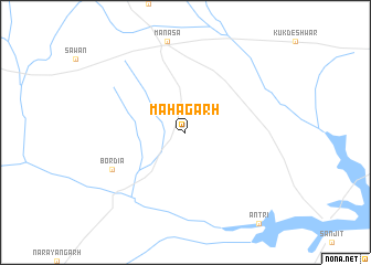 map of Mahāgarh