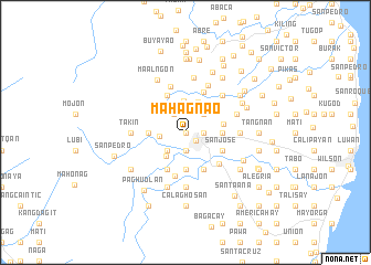 map of Mahagnao