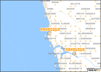 map of Mahagoda