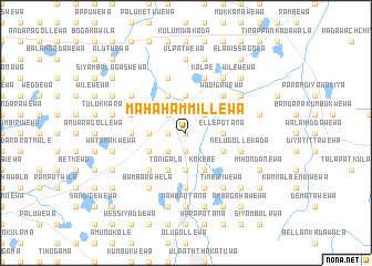 map of Maha Hammillewa