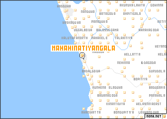 map of Maha Hinatiyangala