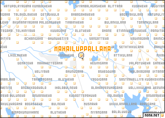 map of Maha Iluppallama