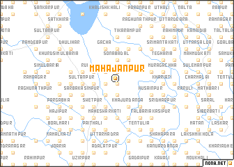 map of Mahājanpur