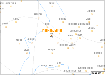 map of Maḩajjah