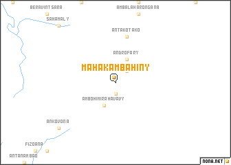 map of Mahakambahiny