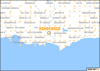 map of Mahakanda