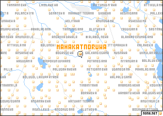 map of Mahakatnoruwa