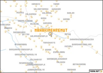 map of Mahakī Mehr-e Mūt