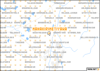 map of Maha Kirimetiyawa