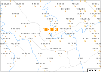 map of Mahakoi