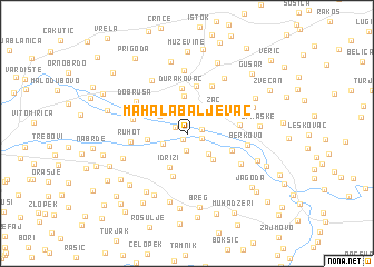map of Mahala Baljevac