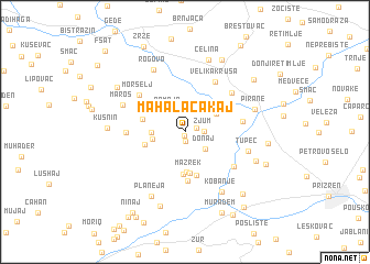 map of Mahala Cakaj