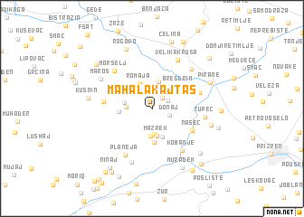 map of Mahala Kajtas