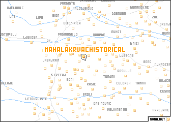 map of Mahala Krvač [historical]