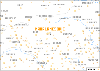 map of Mahala Mesović