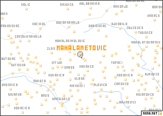 map of Mahala Metović