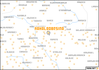 map of Mahala Obršina