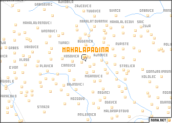 map of Mahala Padina