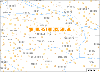 map of Mahala Staro Rosulje