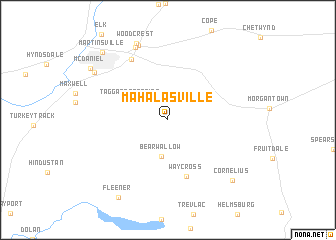 map of Mahalasville