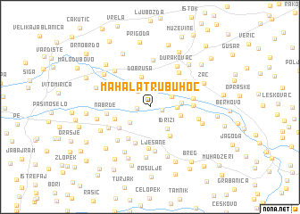 map of Mahala Trubuhoc