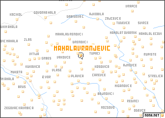 map of Mahala Vranjević