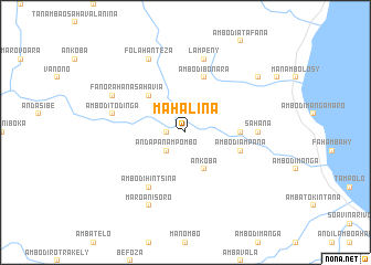 map of Mahalina