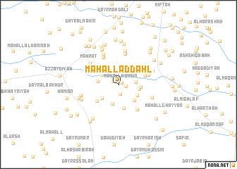 map of Maḩall ad Dahl