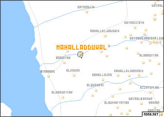 map of Maḩall ad Duwāl