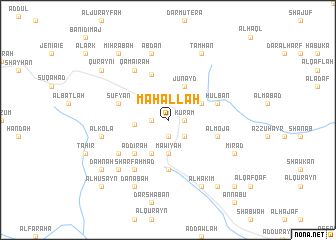 map of Maḩallah