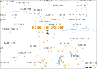 map of Maḩall al Ashrāf