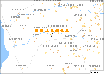map of Maḩall al Bahlūl