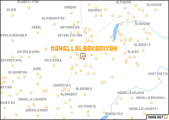 map of Maḩall al Bakārïyah