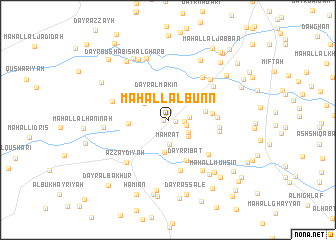 map of Maḩall al Bunn