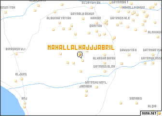 map of Maḩall al Ḩājj Jabrīl