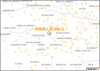 map of Maḩall al Ḩalīl
