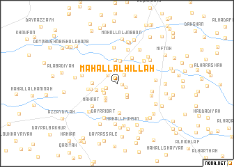 map of Maḩall al Ḩillah