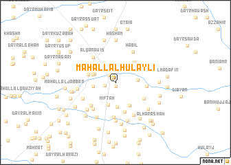map of Maḩall al Hulaylī