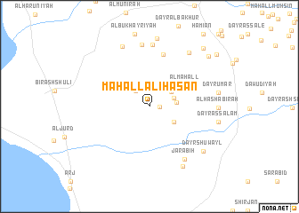 map of Maḩall ‘Alī Ḩasan